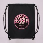 Personalised Children's Leopard Print Design Black Kit Bag - Image 4
