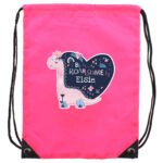 Personalised Children's Dinosaur Design 'Be Roarsome' Pink Kit Bag - Image 7