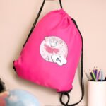 Personalised Children's Princess Ballerina Design Pink Kit Bag - Image 3