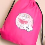 Personalised Children's Princess Ballerina Design Pink Kit Bag - Image 4