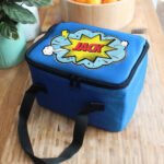 Personalised Children's Superhero Design Blue Lunch Bag - Image 4