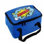 Personalised Children's Superhero Design Blue Lunch Bag - Image 6