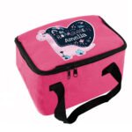 Personalised Children's Dinosaur Design 'Be Roarsome' Pink Lunch Bag - Image 6