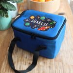 Personalised Children's Space Themed Blue Lunch Bag - Image 5