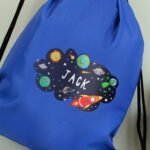 Personalised Children's Space Themed Blue Kit Bag - Image 3