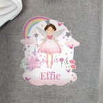 Personalised Children's Fairy Princess Design Grey Storage/Laundry Bag - Image 2