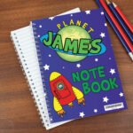 Personalised Children's Space Themed A5 Notebook - Image 2