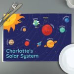 Personalised Children's Space Themed 'Solar System' Placemat - Image 3