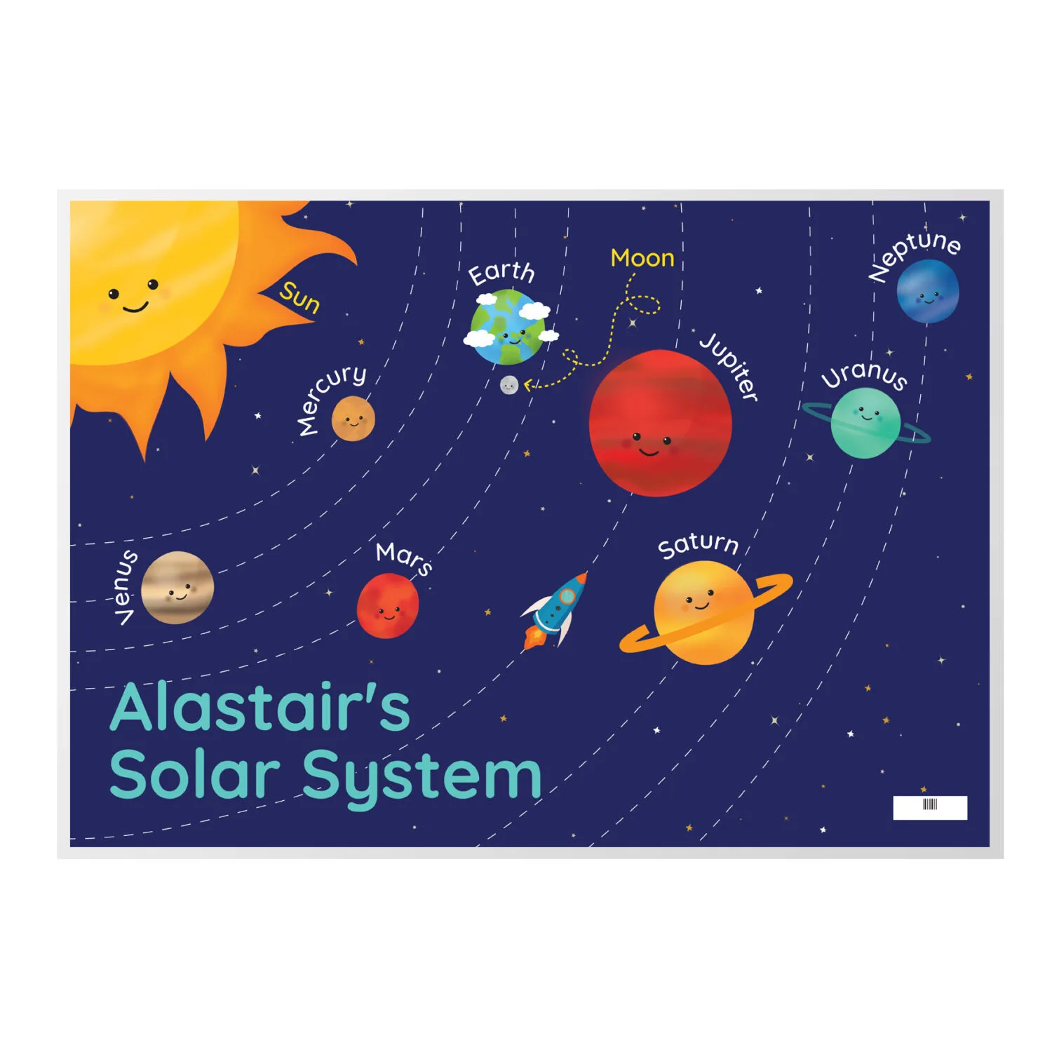 Personalised Children's Space Themed 'Solar System' Placemat - Image 4