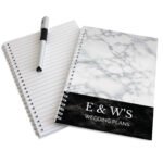 Personalised Any Message Marble Effect A5 Notebook - Image 5
