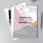 Personalised Geometric Design A5 Notebook