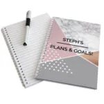 Personalised Geometric Design A5 Notebook - Image 3