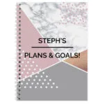 Personalised Geometric Design A5 Notebook - Image 4