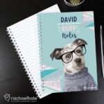 Personalised Rachael Hale 'Ruff Notes' Dog A5 Notebook - Image 3