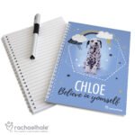 Personalised Rachael Hale 'Believe in Yourself' Dalmatian A5 Notebook - Image 4
