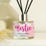 Personalised '#Bestie' Glass Reed Diffuser
