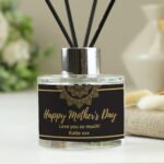 Personalised Gold Mandala Design Glass Reed Diffuser