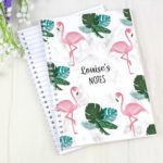 Personalised Flamingo Design A5 Notebook - Image 2