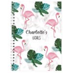 Personalised Flamingo Design A5 Notebook - Image 3