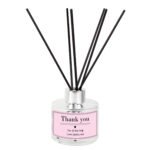 Personalised Classic Design Pink Glass Reed Diffuser - Image 6