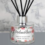 Personalised Floral Sentimental Design Glass Reed Diffuser - Image 3