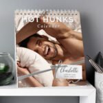 Personalised 'Hot Hunks' Desk Calendar