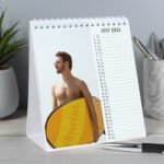 Personalised 'Hot Hunks' Desk Calendar - Image 4