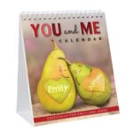 Personalised 'You and Me' Couples Desk Calendar - Image 6