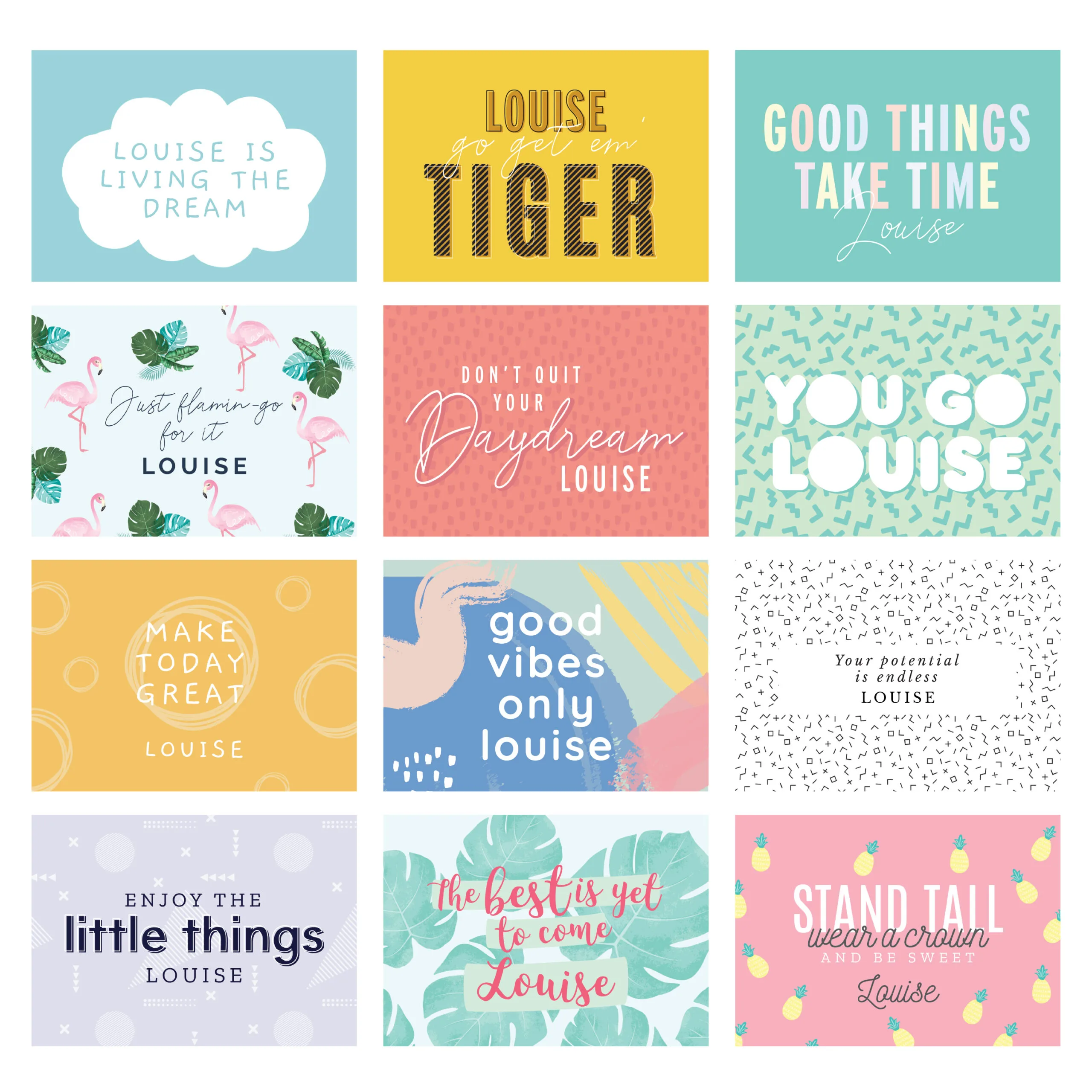 Personalised 'A Year of Positive Thinking' Motivational Quotes Desk Calendar - Image 2