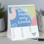Personalised 'A Year of Positive Thinking' Motivational Quotes Desk Calendar - Image 4