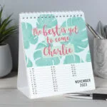 Personalised 'A Year of Positive Thinking' Motivational Quotes Desk Calendar - Image 5