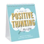 Personalised 'A Year of Positive Thinking' Motivational Quotes Desk Calendar - Image 6