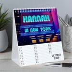 Personalised New York Desk Calendar - Image 4