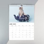 Personalised 'Cats & Kittens' A4 Wall Calendar - Image 3