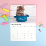 Personalised 'Cats & Kittens' A4 Wall Calendar - Image 4