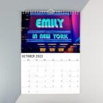 Personalised New York A4 Wall Calendar - Image 3