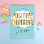 Personalised 'A Year of Positive Thinking' Motivational Quotes A4 Wall Calendar