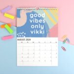 Personalised 'A Year of Positive Thinking' Motivational Quotes A4 Wall Calendar - Image 4