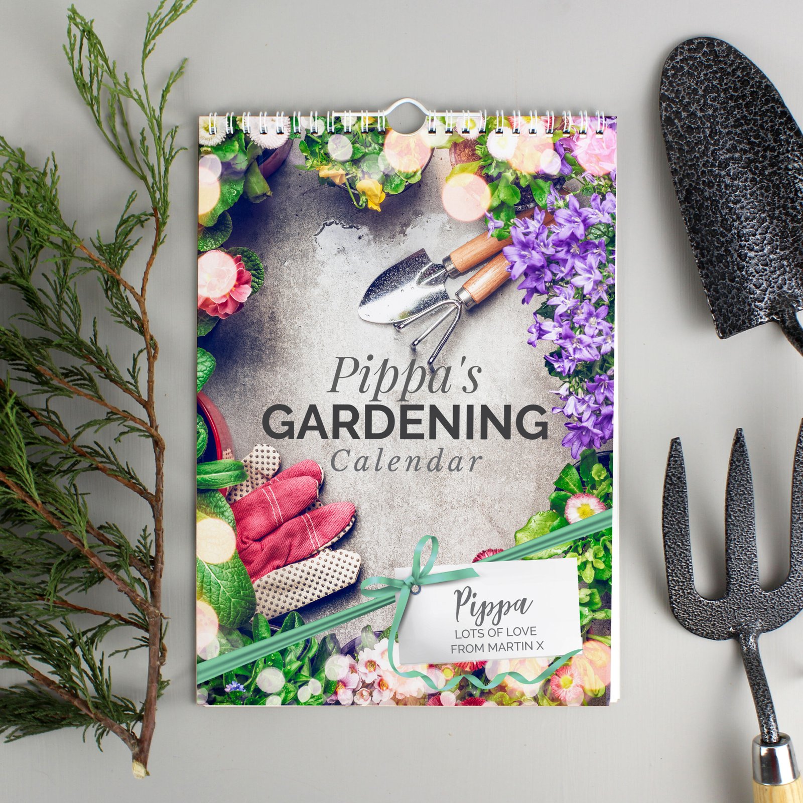 P0512AB32 Personalised Gardening A4 Wall Calendar Personalised Gardening A4 Wall Calendar - Image 1