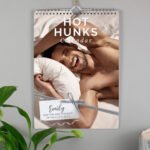 Personalised 'Hot Hunks' A4 Wall Calendar