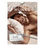 Personalised 'Hot Hunks' A4 Wall Calendar - Image 6
