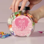 Personalised 'You're So Sweet' Heart Design Sweet Jar - Image 4