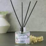 Personalised 'Love You' Abstract Rose Design Glass Reed Diffuser - Image 2