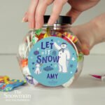 Personalised The Snowman and the Snowdog 'Let It Snow' Sweet Jar - Image 2