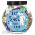Personalised The Snowman and the Snowdog 'Let It Snow' Sweet Jar - Image 4