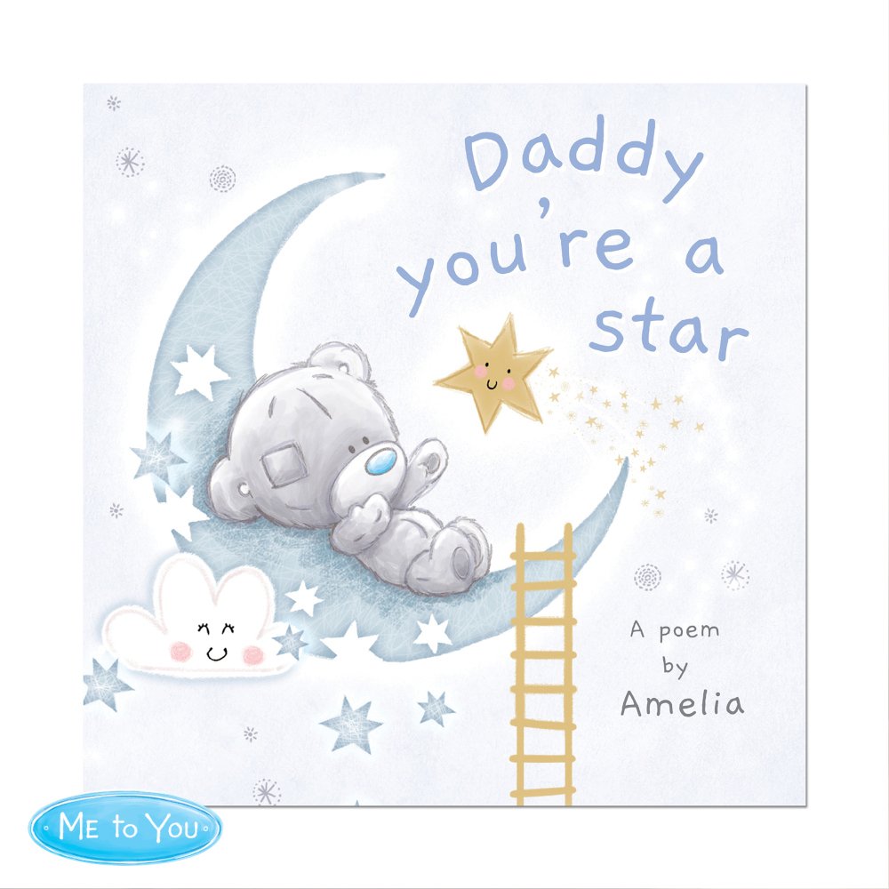 Personalised Tiny Tatty Teddy 'Daddy You're A Star' Poem Book - Image 8