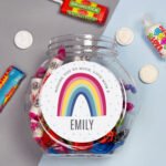 Personalised Rainbow Design Sweet Jar - Image 3