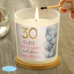 Personalised Me to You 'Born To Sparkle And Shine' Birthday Scented Frosted Glass Jar Candle - Image 4