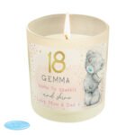 Personalised Me to You 'Born To Sparkle And Shine' Birthday Scented Frosted Glass Jar Candle - Image 5