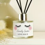 Personalised Eyelashes Design Glass Reed Diffuser - Image 4